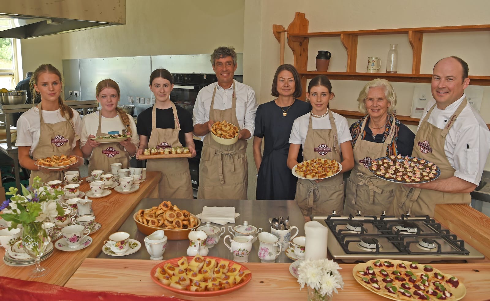 Cabots Cookery School kitchen and cooking area